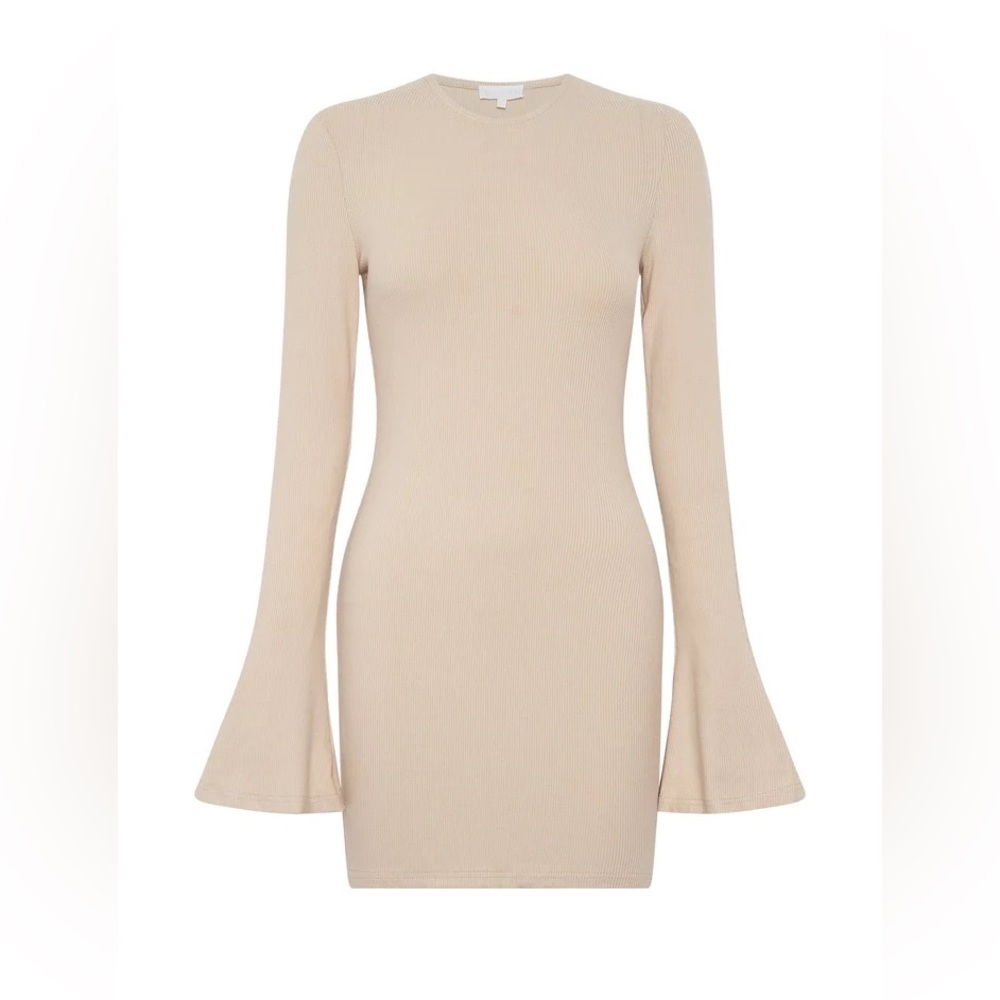 Meshki Bayley Flare Sleeve Mini Dress - Cream